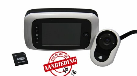 Digitale deurspion met opnamefunctie OP=OP
