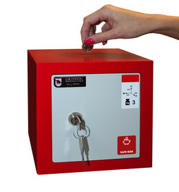 Office kluis L-serie LE.21.R Rood (Met geldgleuf)