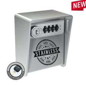 Sleutelkluis RVS met code én noodsleutel