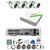 Complete Plug en Play camera set met 8 kanaals DVR recorder en 4 camera's